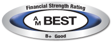 This company was issued a secure rating by the A.M. Best Company, click for additional details